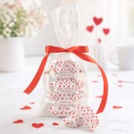 Krówki w woreczku z zadaniami dla par na walentynki.