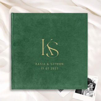 Personalizowana Księga Wspomnień z Inicjałami i Datą