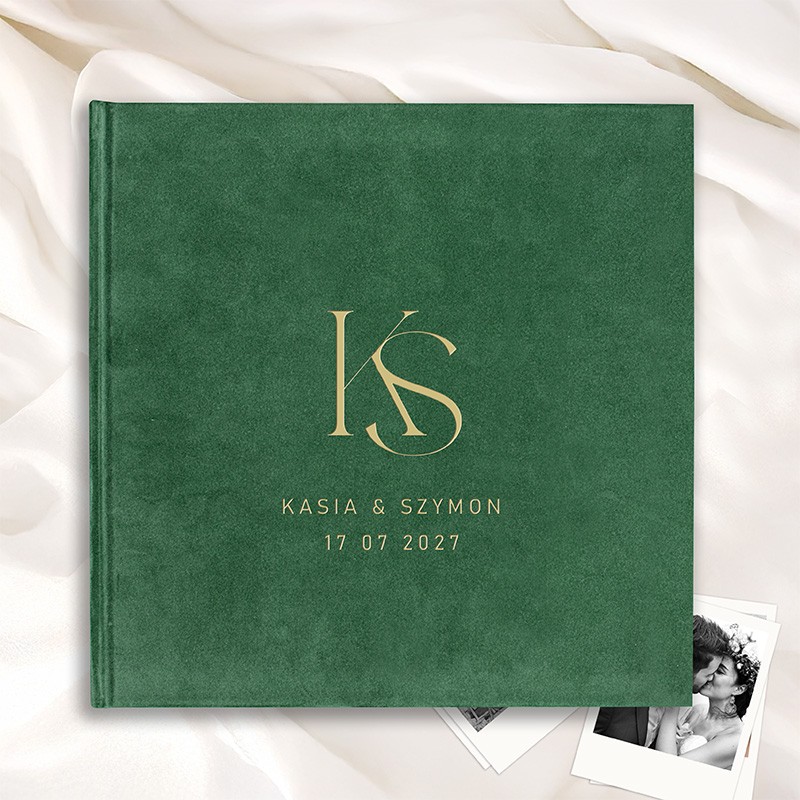 Personalizowana Księga Wspomnień z Inicjałami i Datą