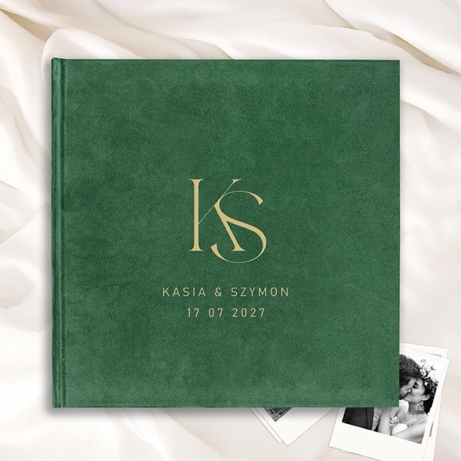 Personalizowana Księga Wspomnień z Inicjałami i Datą