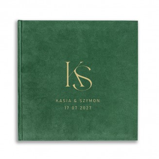 KSIĘGA Wspomnień na Pamiątkę z Inicjałami i Datą