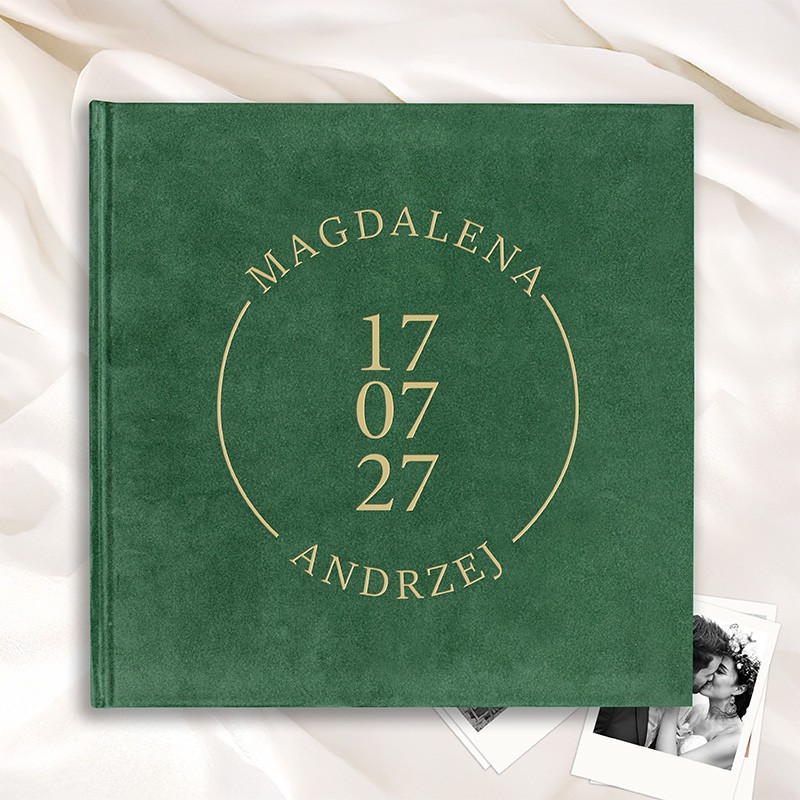 Album Wspomnień Personalizowany Prezent dla Pary z Imionami