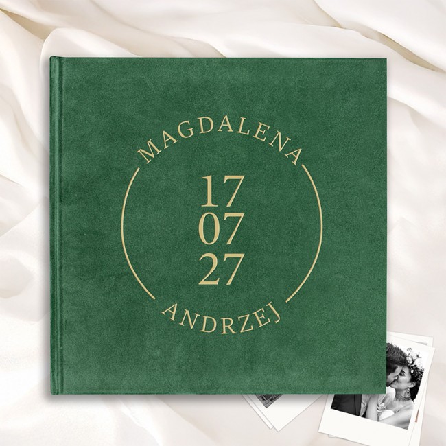 Album Wspomnień Personalizowany Prezent dla Pary z Imionami