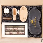 Zestaw dla kobiety z solami, świeczką, opaską na oczy i pomadką