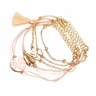 PREZENT dla Świadkowej w pudełku Bransoletka Elegancja Złota