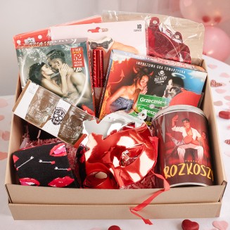 Valentines Day BASKET Wspólny Prezent dla Pary na Walentynki