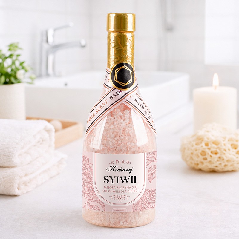 Personalizowana sól do kąpieli dla kobiety z imieniem