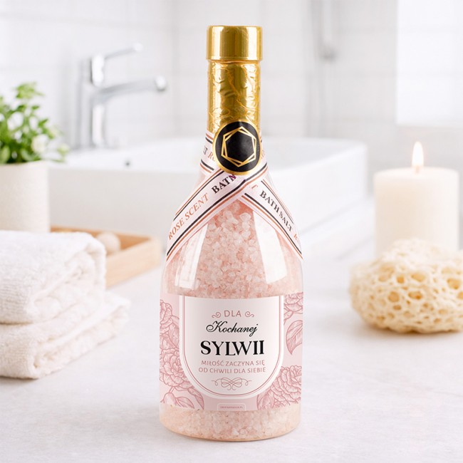 Personalizowana sól do kąpieli dla kobiety z imieniem