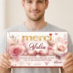 Walentynkowa bombonierka MERCI prezent dla żony