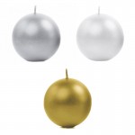 ŚWIECE kule kolory 6cm 10szt