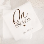 KOMPLET Ręczników Kąpielowych Personalizowanych Prezent dla Pary