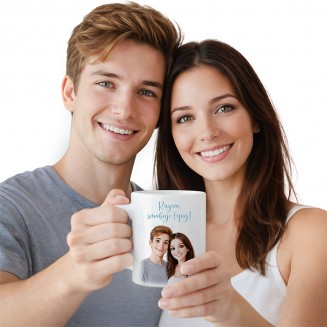 Kubek ze zdjęciem jak z bajki. Prezent dla pary.