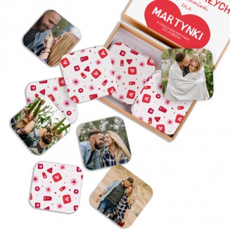 FOTOMEMORY ze Zdjęciami Pary Prezent Walentynkowy