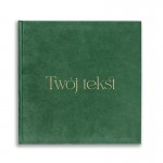 Elegancka księga album z weluru z indywidualnym napisem