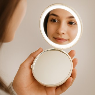 LUSTERKO LED Kosmetyczne Podręczne z Imieniem Prezent dla Niej