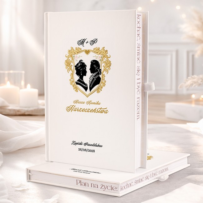 Planer ślubny w stylu Bridgertonów.