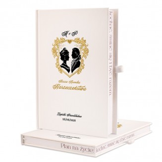 PLANER Dziennik Ślubny Personalizowany w Stylu Bridgertonów