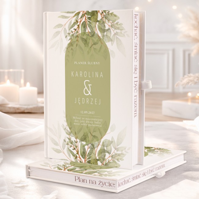 Planer personalizowany dla Pary Młodej.