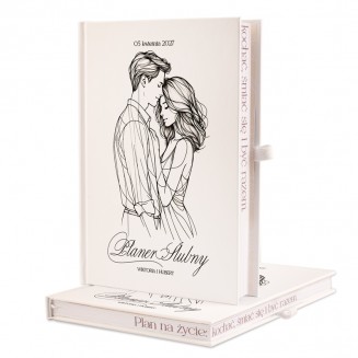 Piękny planer ślubny z personalizacją.