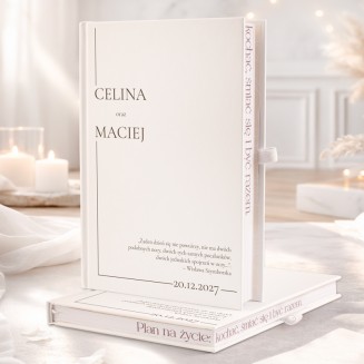 Personalizowany planer na ślub.