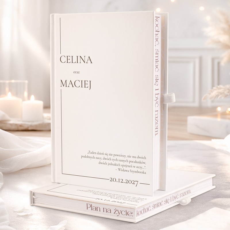 Personalizowany planer na ślub.