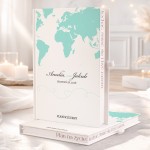 Personalizowany planer z motywem mapy.