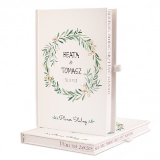 Elegancki planer weselny.