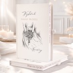 Planer ślubny z motywem bukietu kwiatów.