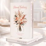 Planer personalizowany z motywem bukietu kwiatów.