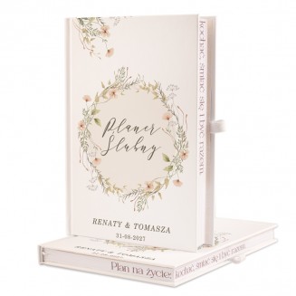 Personalizowany planer ślubny w stylu boho.