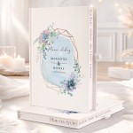 Personalizowany planer slubny z imieniem w kolorze błękitu