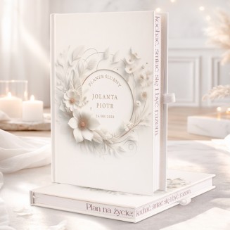 Książkowy planer ślubny w twardej oprawie