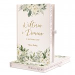 Planer ślubny z motywem białych kwiatów