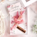 Pudełko dla świadkowej. Bukiet suszonych kwiatów. Oryginalne podziękowanie dla kobiety.