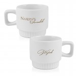 KUBEK Ryflowany Filiżanka z Imieniem Prezent dla Świadka