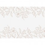 Bieżnik papierowy z flizeliny na rocznicę i wesele. Kwiatowy wzór.