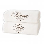 KOMPLET Ręczników Personalizowanych Wspólny Prezent dla Rodziców