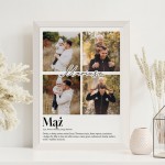 Fotoplakat dla męża z definicją tego słowa.