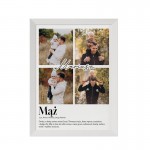 Plakat personalizowany dla męża. Plakat ze zdjęciami.