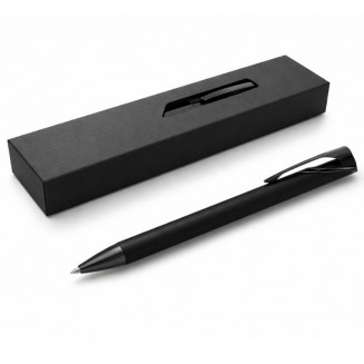 Długopis czarny w pudełku kartonowym.