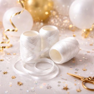 WSTĄŻKA do balonów biała 20m