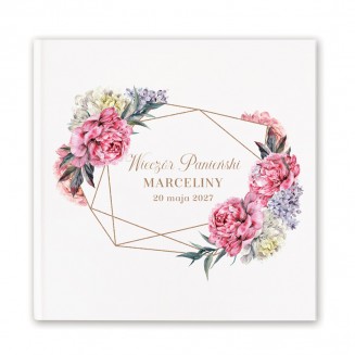 KSIĘGA PAMIĄTKOWA Wieczoru Panieńskiego Sweet Peony