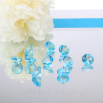 DIAMENCIKI ozdobne na stoły Tiffany Blue 2cm 10szt