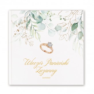 Księga na wieczór panieński z personalizowaną okładką.