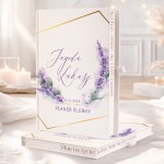 Personalizowany planer z lawendą. Organizer posiada barwione brzegi.