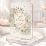 Personalizowany planer ślubny z kolorowymi brzegami.