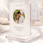 Planer ślubny z personalizacją i zdjęciem na okładce.