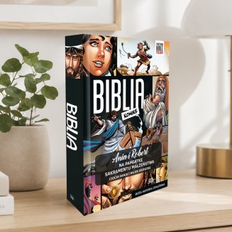 Personalizowana Biblia w komiksie na ślub kościelny.