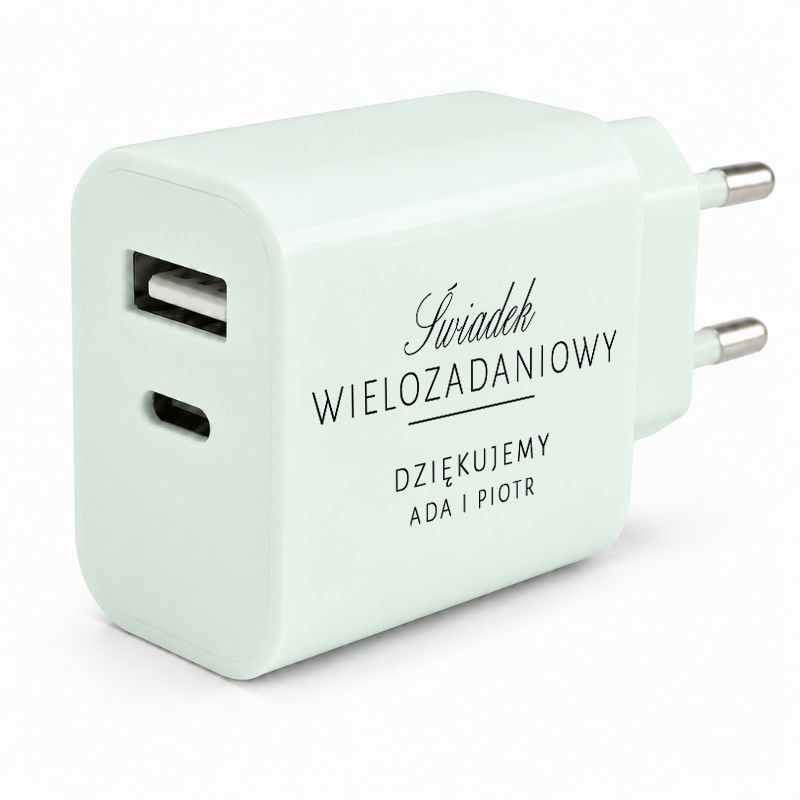 ładowarka dla świadka z personalizacją