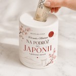 Personalizowana skarbonka na podróż do Japonii dla Pary Młodej.